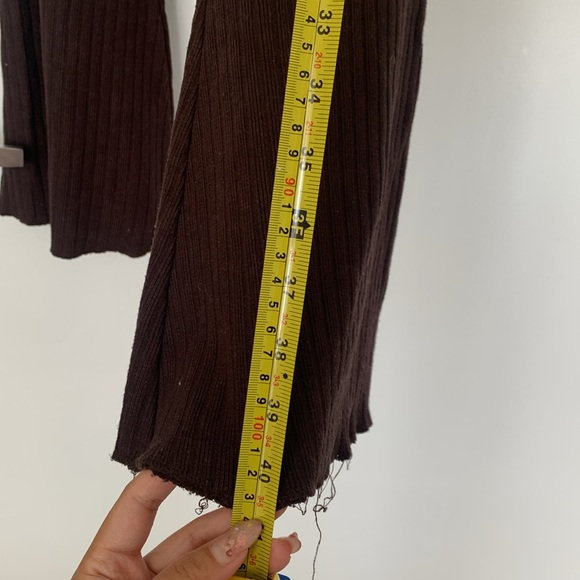 🍁Free Spirit 🤎NWT Zara Knit Pants -S - Picture 4 of 6